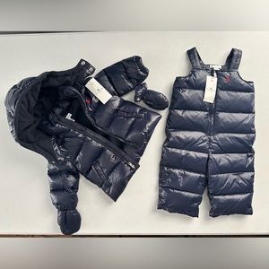 Ralph Lauren Water-Repellent Down Snowsuit set- 6M